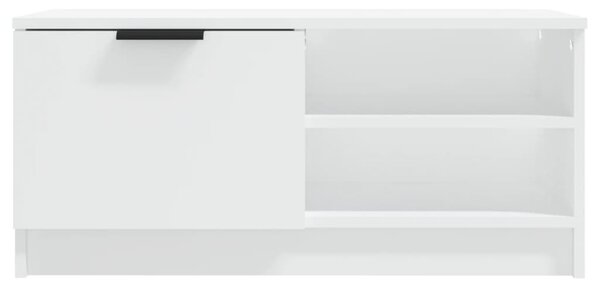 2 db fehér szerelt fa TV-szekrény 80 x 35 x 36,5 cm