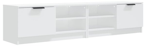 2 db fehér szerelt fa TV-szekrény 80 x 35 x 36,5 cm