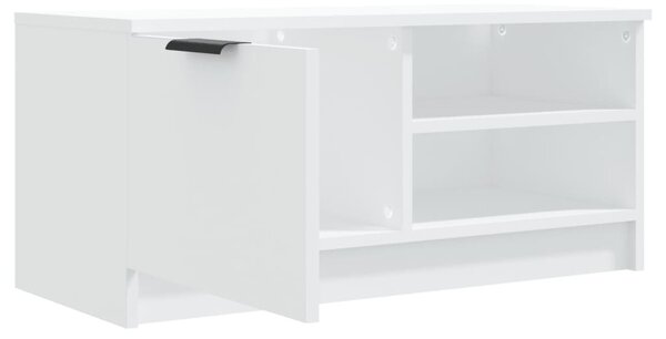 2 db fehér szerelt fa TV-szekrény 80 x 35 x 36,5 cm