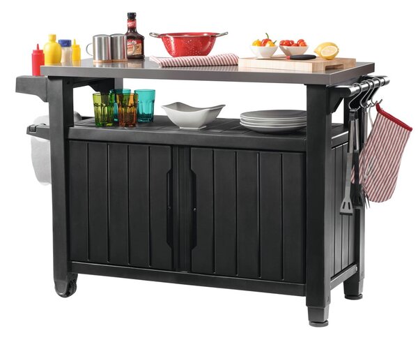 Tárolóasztal grillezéshez 134x52 cm Unity – Keter