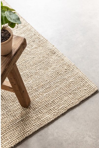 Krémszínű juta szőnyeg 80x150 cm Bouclé – Hanse Home