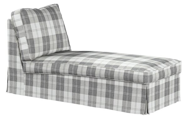 Huzat Ikea Ektorp karfa nélküli fekvőfotelhez (egyenes háttámla) termék színe szürke szövet fonott, mintás
