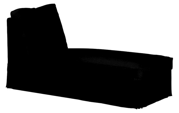 Huzat Ikea Ektorp karfa nélküli fekvőfotelhez (egyenes háttámla) termék színe fekete szövet fonott