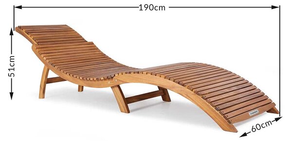 Casaria Ergonomikus akácfa nyugágy