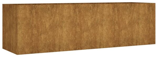 Corten acél kerti magaságyás 280x80x80 cm