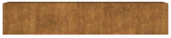 Corten acél kerti magaságyás 200x40x40 cm