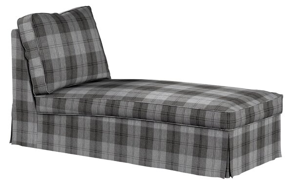 Huzat Ikea Ektorp karfa nélküli fekvőfotelhez (egyenes háttámla) termék színe szürke szövet fonott, mintás
