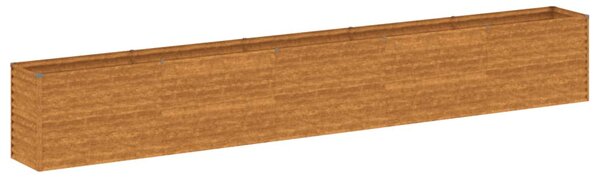 Corten acél kerti magaságyás 482 x 50 x 69 cm