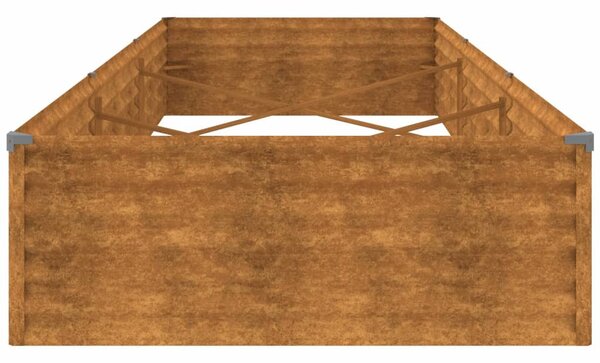 Corten acél kerti magaságyás 291x100x36 cm