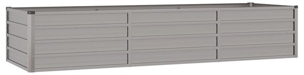 Rozsda színű corten acél kerti magaságyás 240 x 80 x 45 cm