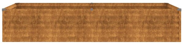 Corten acél kerti magaságyás 194 x 50 x 36 cm