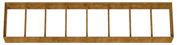 Corten acél kerti magaságyás 360x80x40 cm