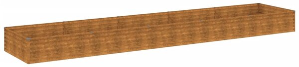 Corten acél kerti magaságyás 482x100x36 cm