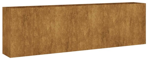 Corten acél kerti magaságyás 280x40x80 cm