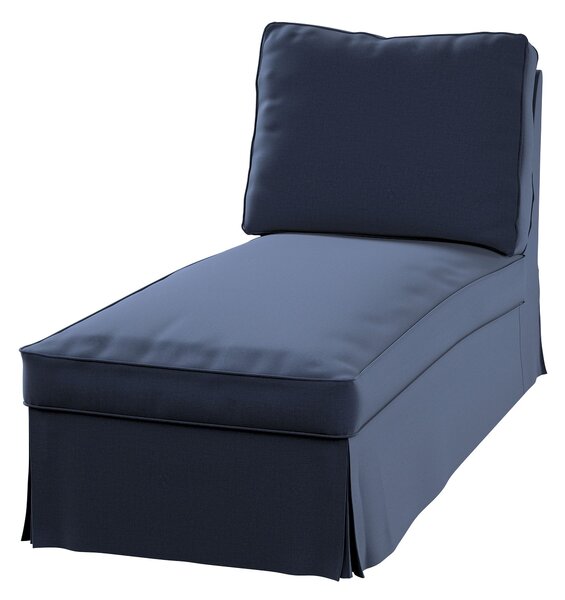Huzat Ikea Ektorp karfa nélküli fekvőfotelhez (egyenes háttámla) termék színe sötétkék szövet welwet