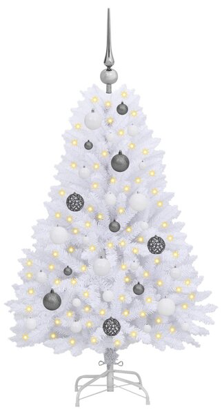 Mű karácsonyfa 120 cm PVC és Acél Fehér