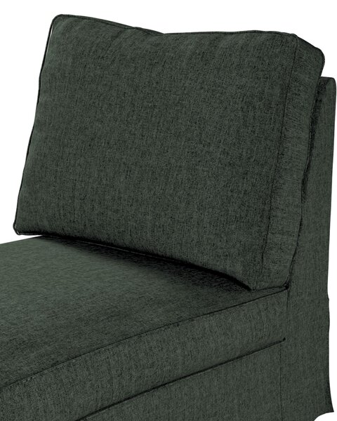 Huzat Ikea Ektorp karfa nélküli fekvőfotelhez (egyenes háttámla) termék színe zöld szövet fonott