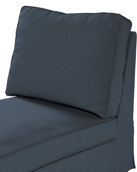 Huzat Ikea Ektorp karfa nélküli fekvőfotelhez (egyenes háttámla) termék színe kék szövet fonott