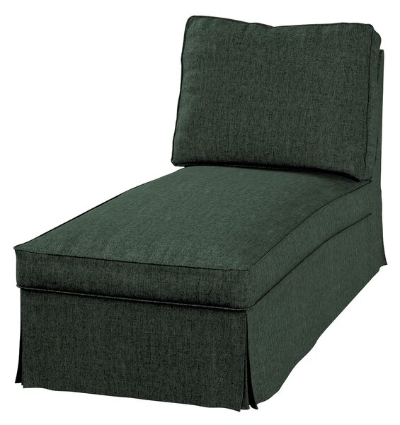 Huzat Ikea Ektorp karfa nélküli fekvőfotelhez (egyenes háttámla) termék színe zöld szövet fonott