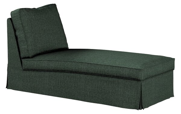 Huzat Ikea Ektorp karfa nélküli fekvőfotelhez (egyenes háttámla) termék színe zöld szövet fonott