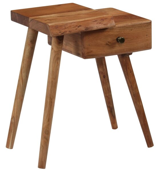 VidaXL tömör akácfa éjjeliszekrény 45 x 32 x 55 cm
