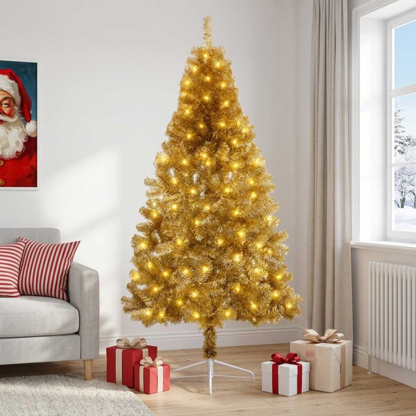 Műanyag Hajtogatós Karácsonyfa 120 cm 150 LED Meleg fehér