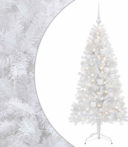 Műanyag Hajtogatós Karácsonyfa 150 cm 150 LED Meleg fehér