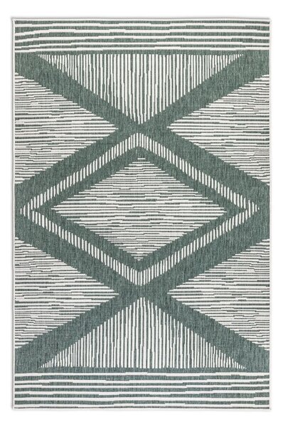 Zöld-krémszínű kültéri szőnyeg 120x170 cm Gemini – Elle Decoration