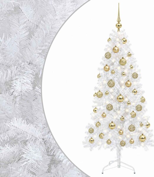 Műanyag Hajtogatós Karácsonyfa 150 cm 150 LED Meleg fehér