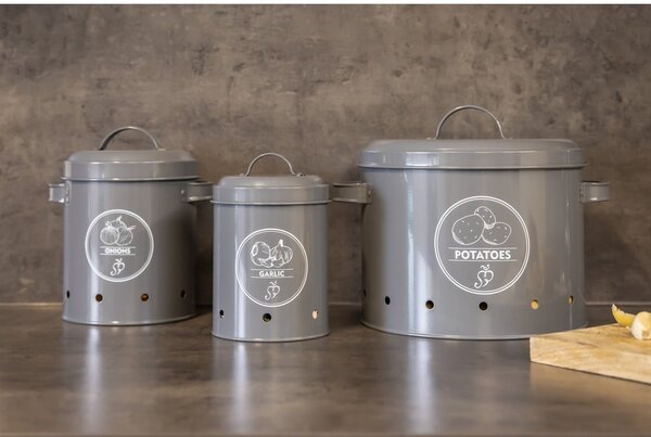 Acél hagymatartó doboz Secret Du Potager – Esschert Design