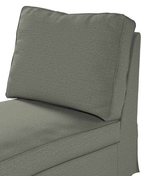 Huzat Ikea Ektorp karfa nélküli fekvőfotelhez (egyenes háttámla) termék színe szürke szövet fonott