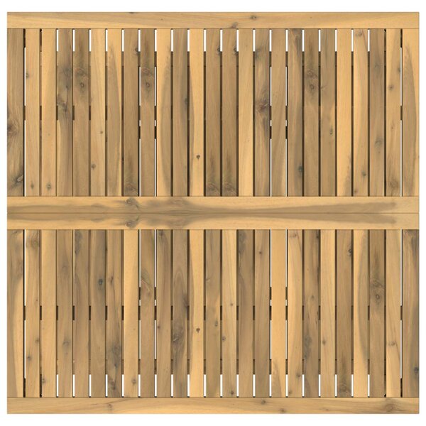Dohányzóasztal Fehérre festett 100,5 x 98 x 45 cm Tömör Akácfa