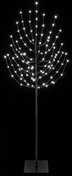 LED Karácsonyi Fenyő Fekete 20 x 20 x 180 cm Acél 160 LED