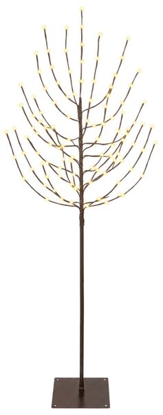 LED Karácsonyi Fenyő Fekete 20 x 20 x 180 cm Acél 160 LED