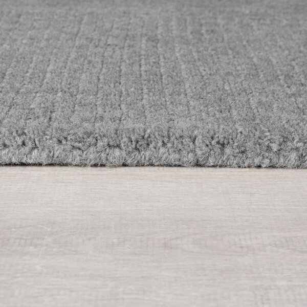 Szürkésbézs kézi szövésű gyapjú szőnyeg 120x170 cm Border – Flair Rugs