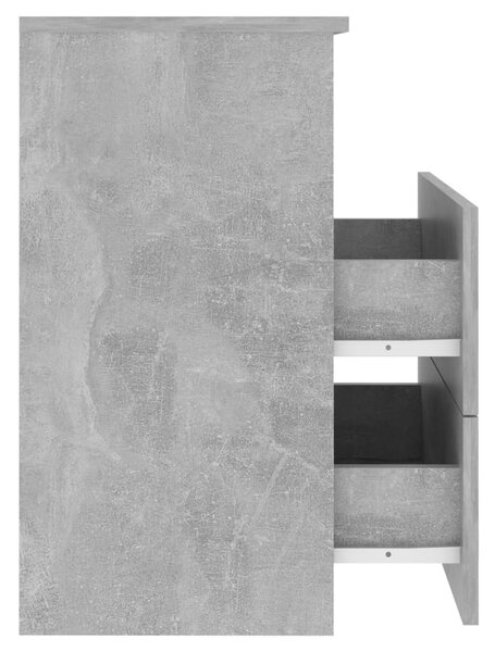 Betonszürke éjjeliszekrény 50 x 32 x 60 cm