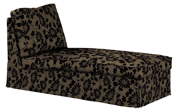 Huzat Ikea Ektorp karfa nélküli fekvőfotelhez (egyenes háttámla) termék színe bézs szövet fonott, mintás