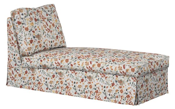 Huzat Ikea Ektorp karfa nélküli fekvőfotelhez (egyenes háttámla) termék színe narancssárga szövet fonott, mintás