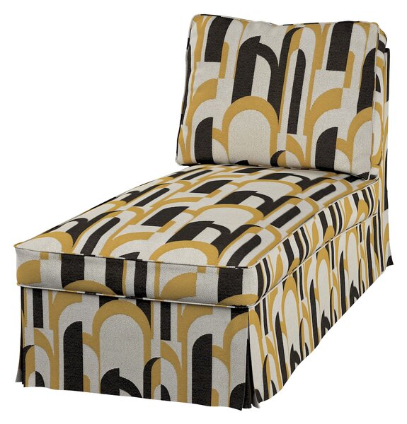 Huzat Ikea Ektorp karfa nélküli fekvőfotelhez (egyenes háttámla) termék színe színes szövet fonott, mintás