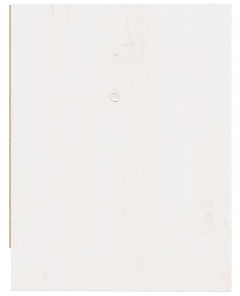2 darab fehér tömör fenyőfa éjjeliszekrény 40 x 30,5 x 40 cm