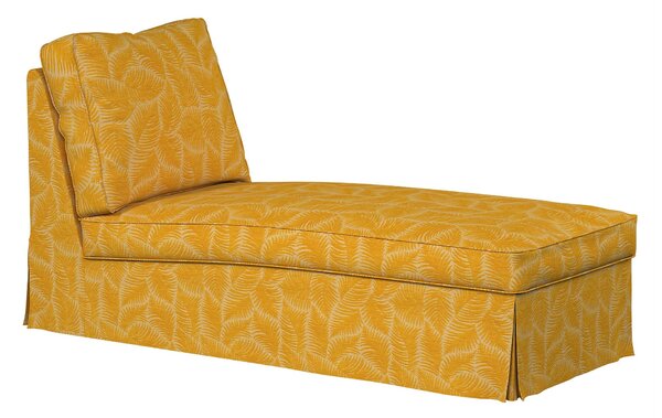 Huzat Ikea Ektorp karfa nélküli fekvőfotelhez (egyenes háttámla) termék színe sárga szövet fonott, mintás