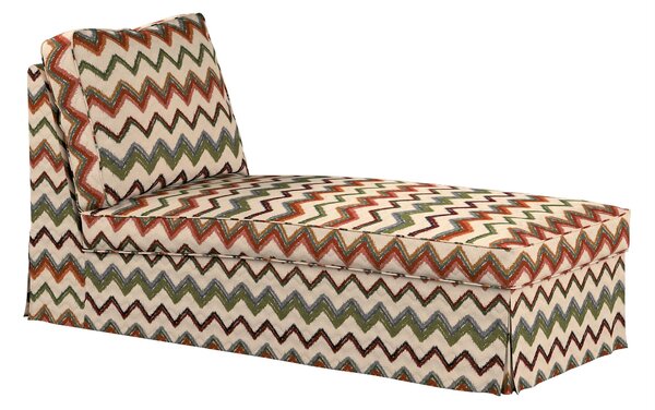 Huzat Ikea Ektorp karfa nélküli fekvőfotelhez (egyenes háttámla) termék színe színes szövet fonott, mintás