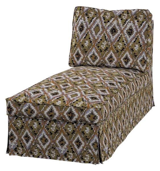 Huzat Ikea Ektorp karfa nélküli fekvőfotelhez (egyenes háttámla) termék színe színes szövet fonott, mintás