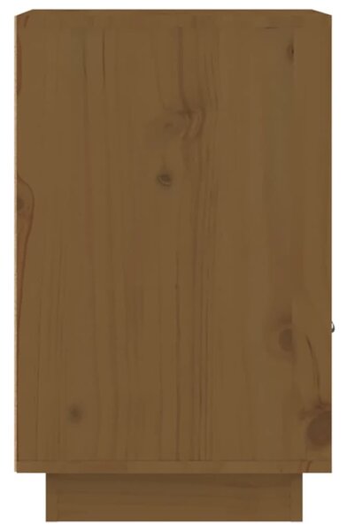 2 db mézbarna tömör fenyőfa éjjeliszekrény 40 x 34 x 55 cm
