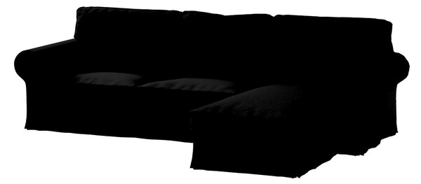 Ektorp 2-üléses kanapé és fekvőhotel huzat termék színe fekete szövet fonott