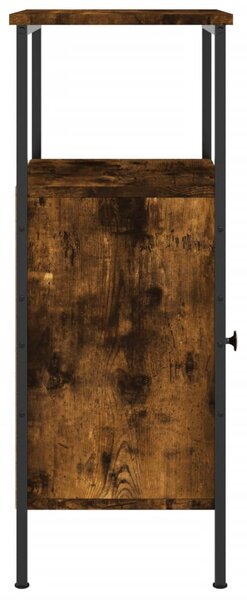 Füstös tölgy színű szerelt fa éjjeliszekrény 41x31x80 cm