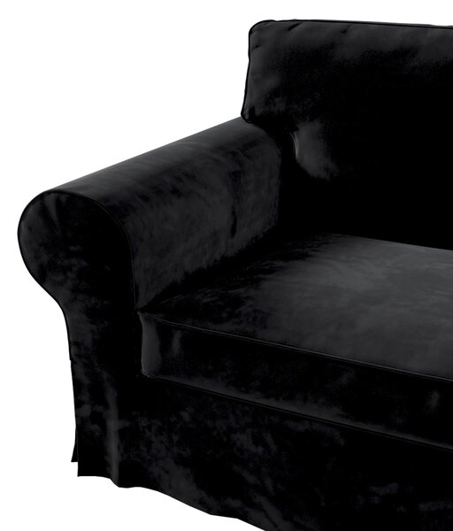 Ektorp 2-üléses kanapé és fekvőhotel huzat termék színe fekete szövet fényes, welwet