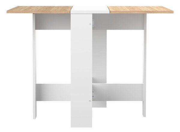 Bővíthető étkezőasztal tölgyfa dekoros asztallappal 76x28 cm Papillon – TemaHome