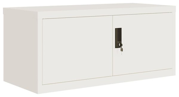 Fehér acél irattartó szekrény 90 x 40 x 40 cm