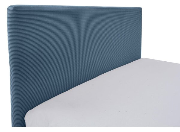Kék kárpitozott ágyneműtartós gyerekágy ágyráccsal 90x200 cm Cool – Meise Möbel